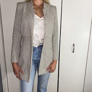 Women’s Zara Dress Coat Light Grey